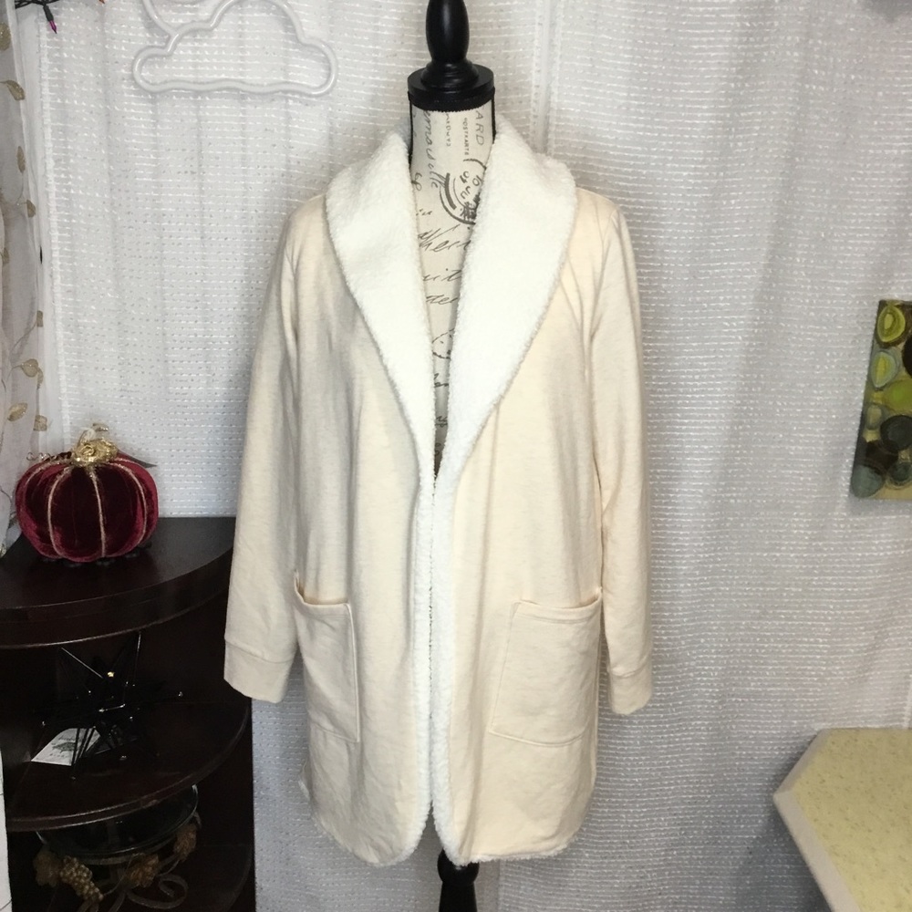 Land’s End Open Front Fleece Jacket